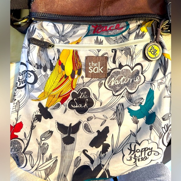 THE SAK BROWN AND BRONZE CROSSBODY BAG. - Picture 7 of 10